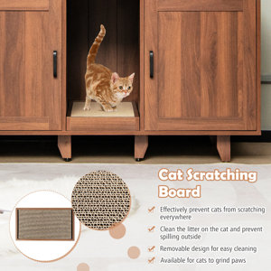 Archie & Oscar™ Eccles Cat Litter Box Enclosure Hidden Cat Washroom W